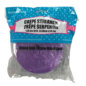 CREPE STREAMER LAVENDER 81ft