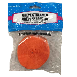 CREPE STREAMER ORANGE 81ft