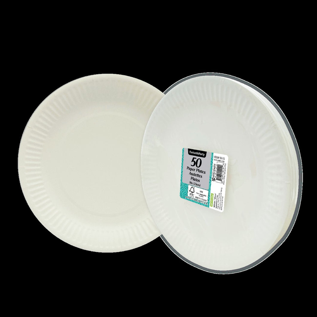 PAPER PLATES 9IN 50CT.