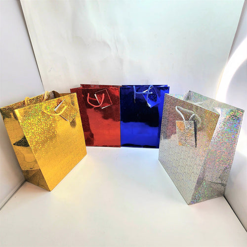 GIFT BAG HOLOGRAM MED ASST