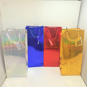 GIFT BAG WINE HOLOGRAM ASST