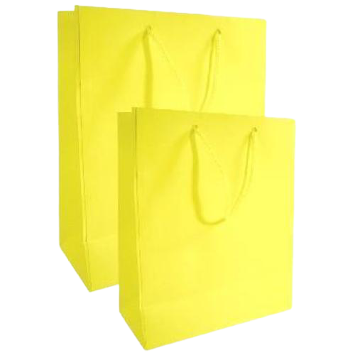 GIFT BAG SOLID COLOR MEDIUM YELLOW