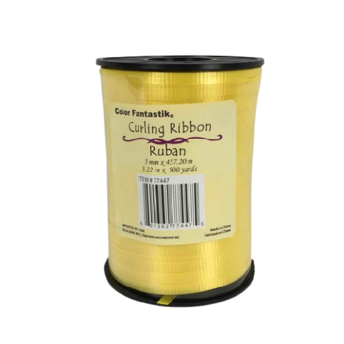 CURLING RIBBON IN SPOOL 500YD YELLOW