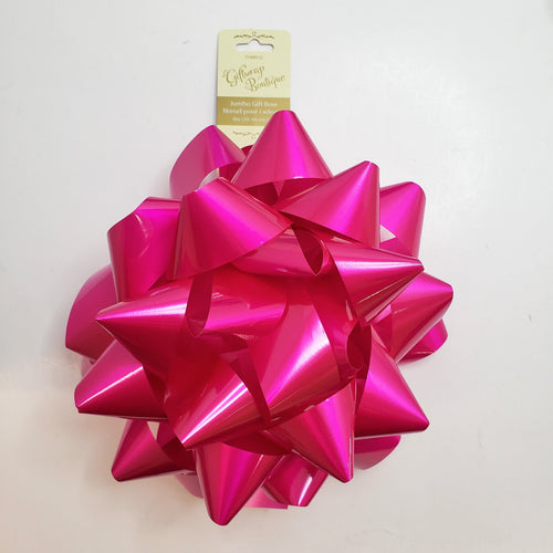 GIFT BOW STAR BOW JUMBO FUCHSIA