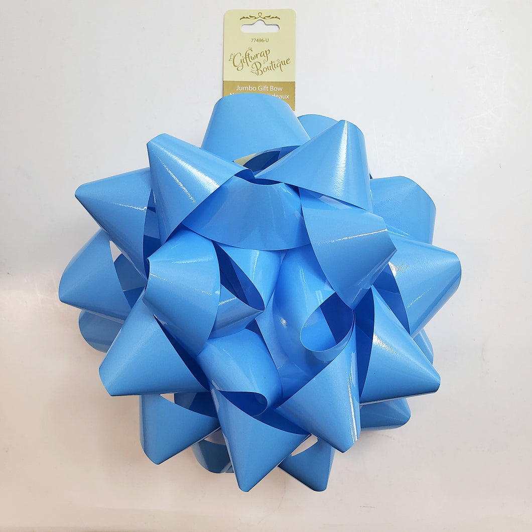 GIFT BOW STAR BOW JUMBO BABY BLUE