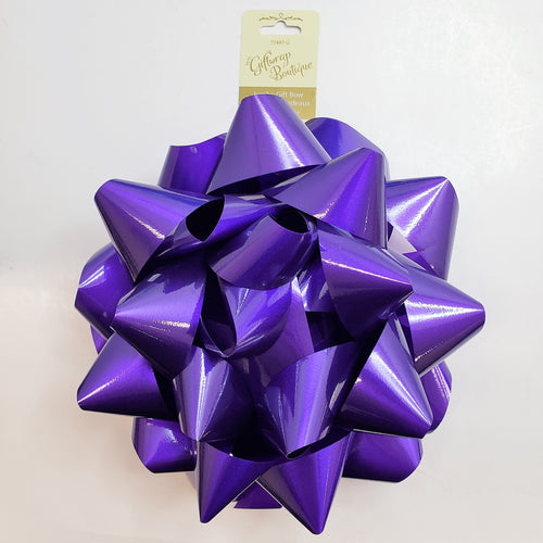 GIFT BOW STAR BOW JUMBO DARK PURPLE