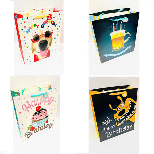 GIFT BAG BIRTHDAY eJUMBO ASST