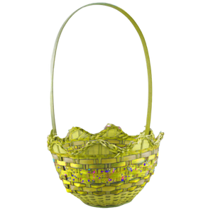 EASTER DECOR EGG SHAPED BASKET