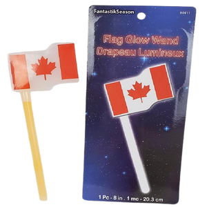 CANADA GLOW STICK FLAG 8in