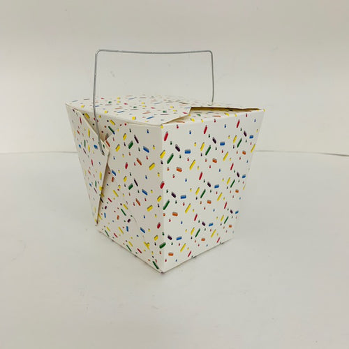 BOX TAKEOUT BOX RAINBOW SPRINKLES