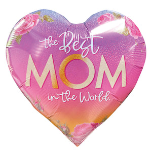 BALLOON FOIL ROUND 18" BEST MOM